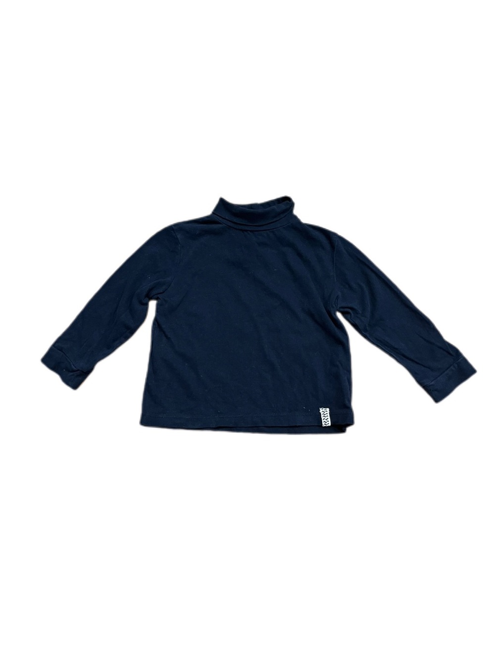 Zara Baby Boy 18-24m Navy Long-Sleeve Mock Neck Long Sleeve Top